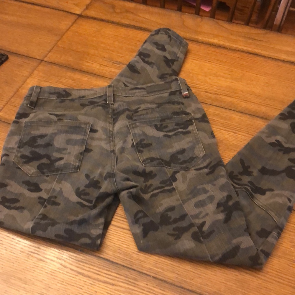 Etienne Marcel Camo Skinny Leg Women’s Size 29 Pants jeans red zipper Denim - Picture 8 of 16